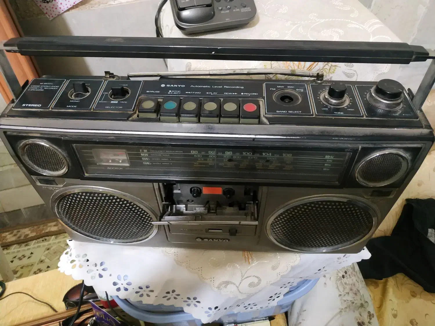 رادیو ضبط سانیو سنگین وزن اصل ژاپن|سیستم صوتی خانگی|قم, اسمعیل آباد|دیوار