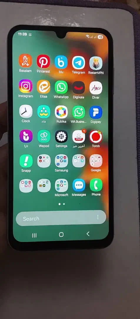 گوشی سامسونگ A14 5G رنگ نقره آبی|موبایل|تهران, هفت چنار|دیوار