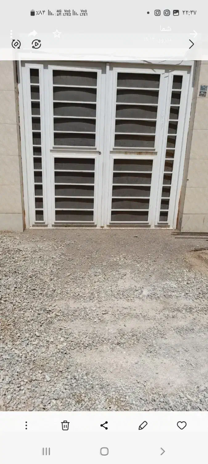 درب حیاط آهنی|مصالح و تجهیزات ساختمان|ایوانکی, |دیوار