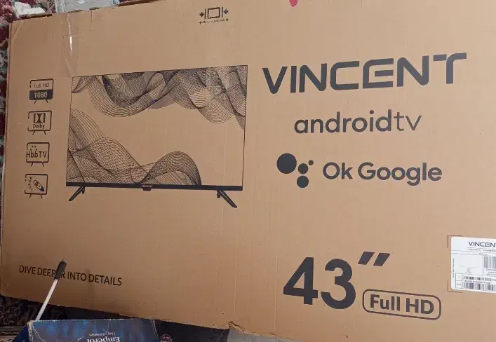 تلویزیون هوشمند وینسنت 43اینچ|تلویزیون و پروژکتور|مشهد, موعود|دیوار