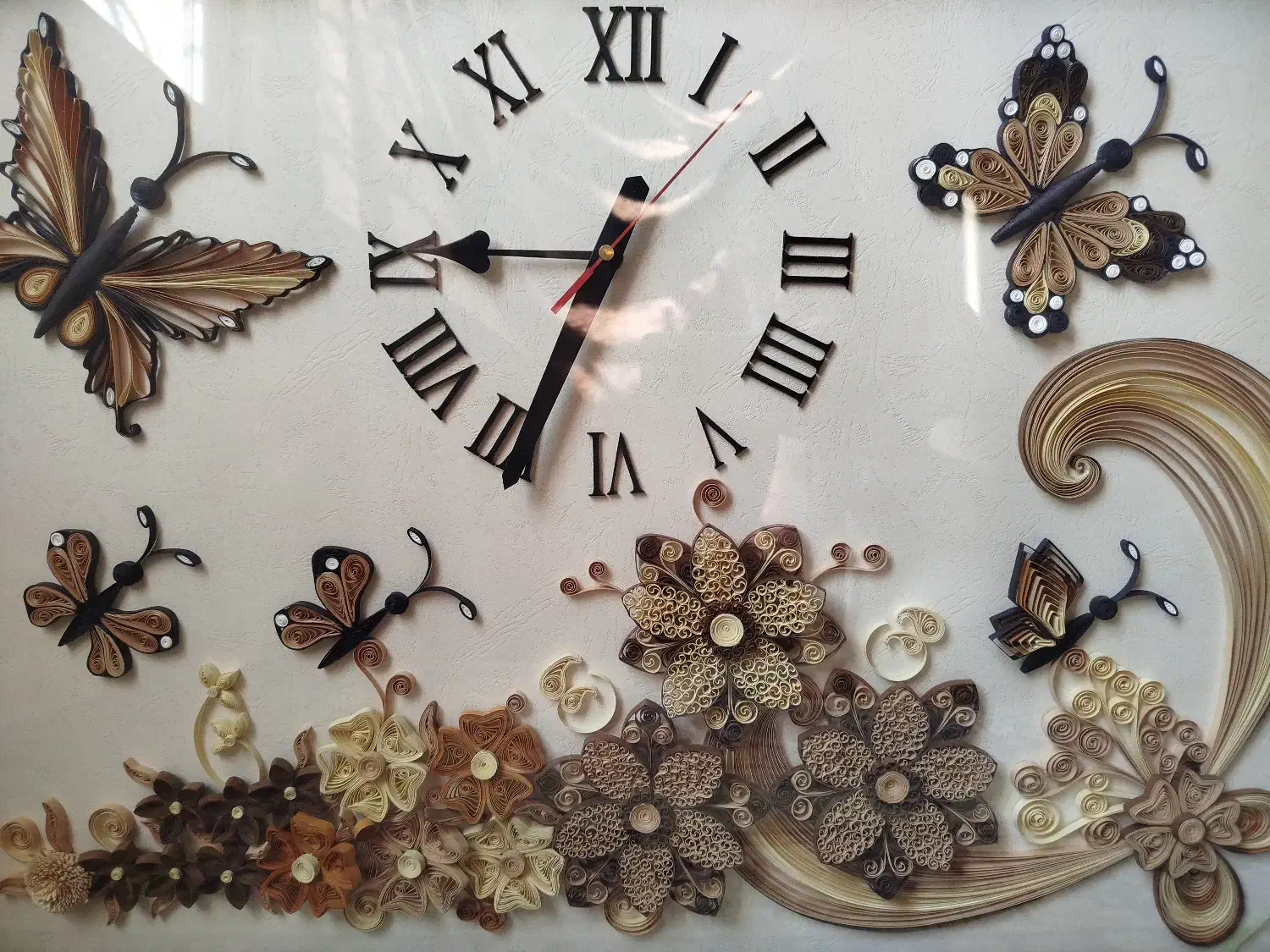 ساعت دیواری تزیینی کار دست|ساعت دیواری و تزئینی|محمدیه-قزوین, |دیوار