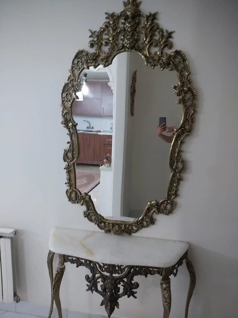 آینه و کنسول برنز|بوفه، ویترین، کنسول|تهران, زیبادشت|دیوار