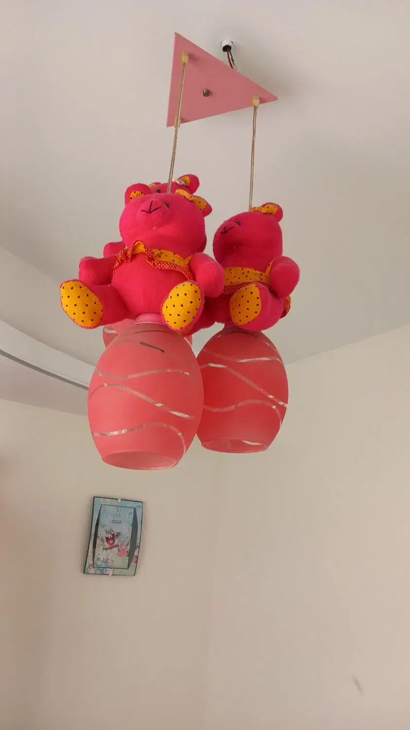 لوستر دخترانه اتاق بچه|لوستر و چراغ آویز|شهریار, شهرک وائین|دیوار