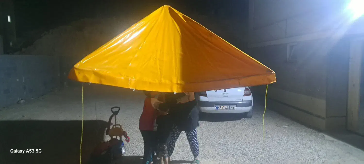 چتری بزرگ محکم و برزنت کانتینری|کوهنوردی و کمپینگ|صدرا-فارس, فاز ۱|دیوار