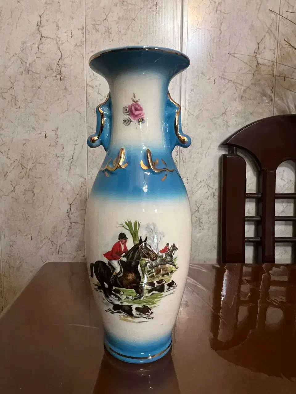 گلدان چینی عتیقه دو طرفه چهل سانت|مجسمه، تندیس، ماکت|تبریز, |دیوار