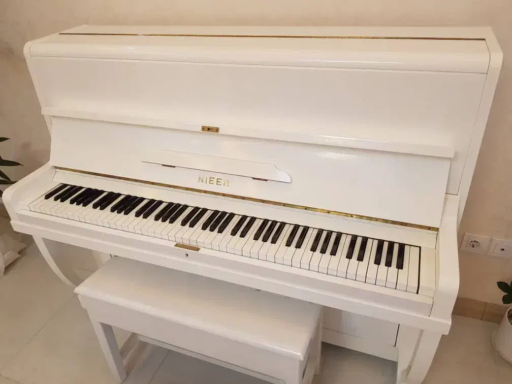 فروش پیانو آکوستیک سفید|پیانو، کیبورد، آکاردئون|شیراز, معالیآباد|دیوار