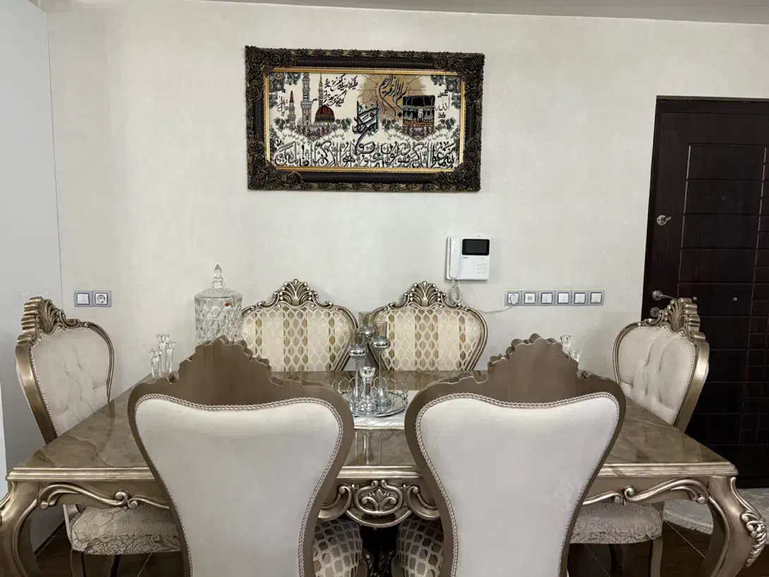 میز ناهارخوری ۶ نفره استیل|میز و صندلی غذاخوری|قزوین, |دیوار