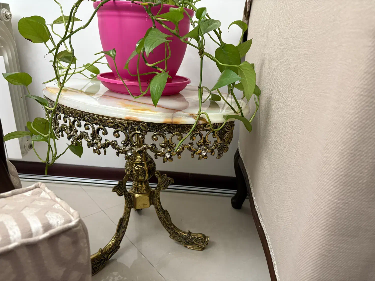 میز برنز اصل ( سنگ مرمر )|مبلمان خانگی و میز عسلی|تهران, ستارخان|دیوار
