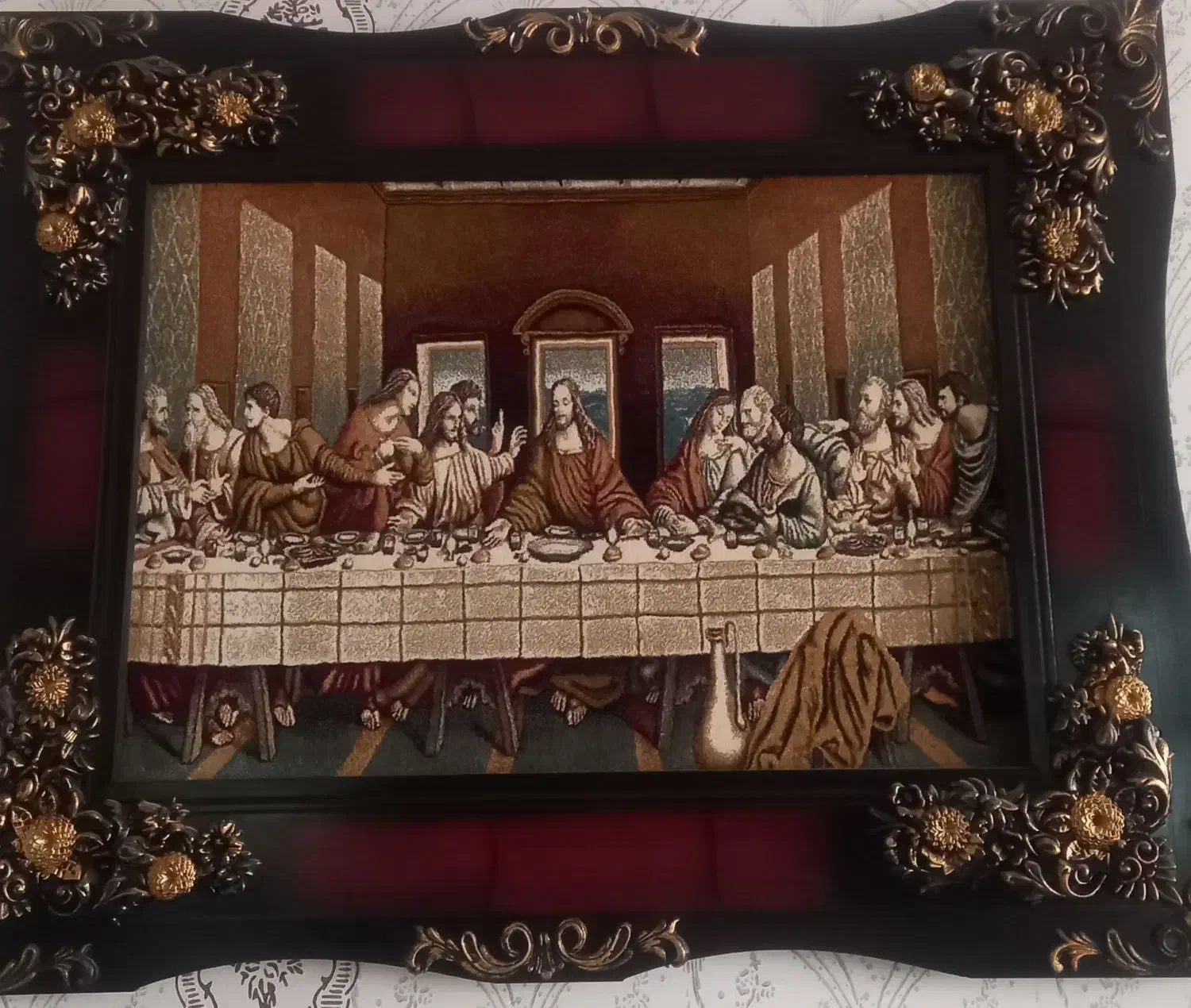 تابلو فرش . کاملا نو|تابلو، نقاشی، عکس|مبارکه, |دیوار