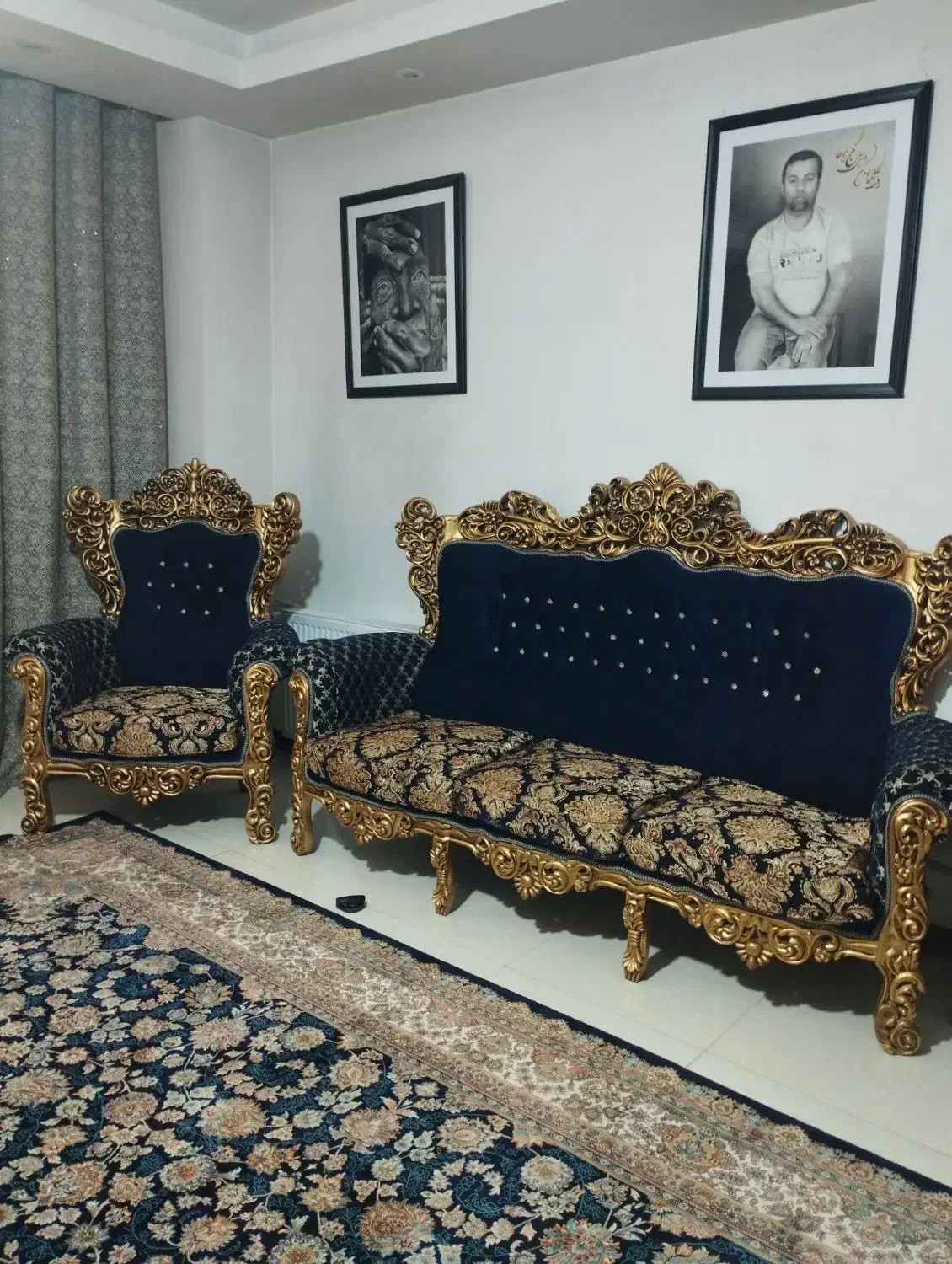 مبل سلطنتی|مبلمان خانگی و میز عسلی|چهاردانگه (تهران), |دیوار