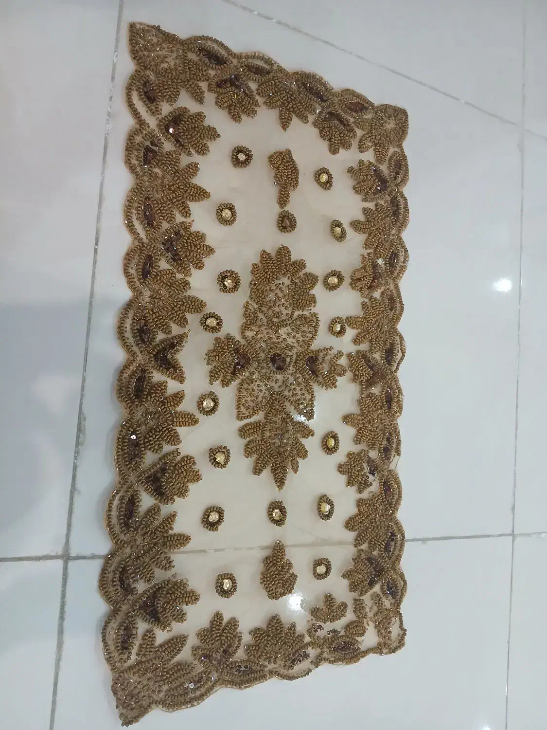 یک جفت رومیزی کار دست|پرده، رانر، رومیزی|قم, عمار یاسر|دیوار