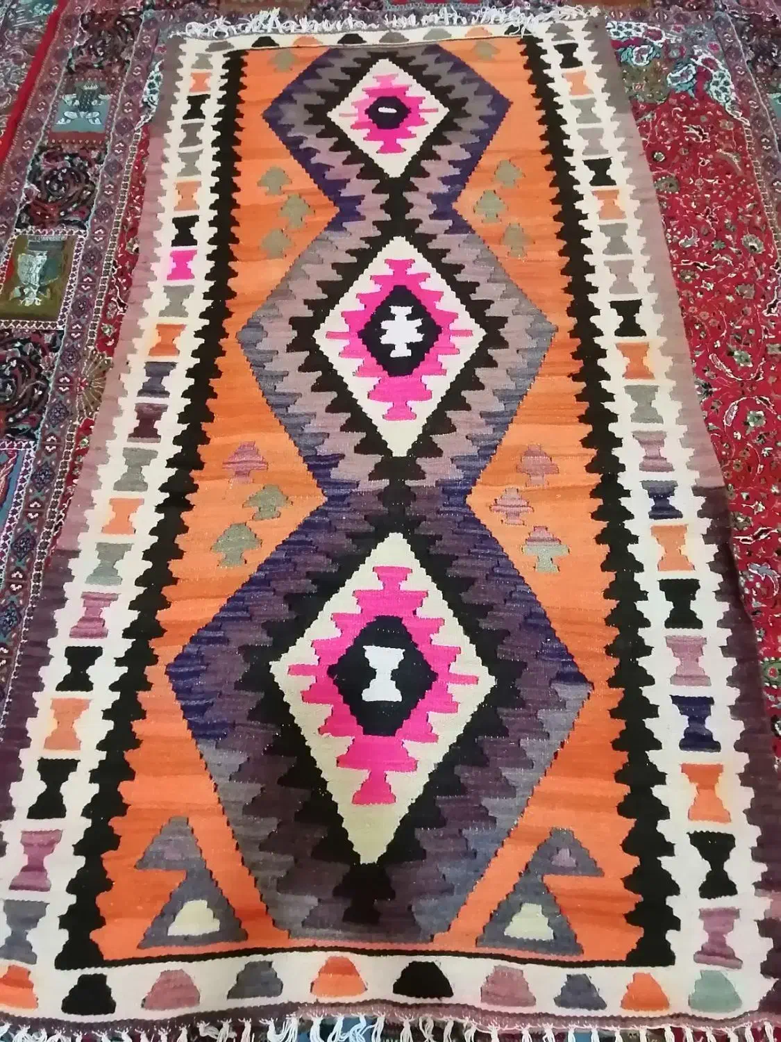 گلیم دست بافت|گلیم، جاجیم، گبه|خلخال, |دیوار