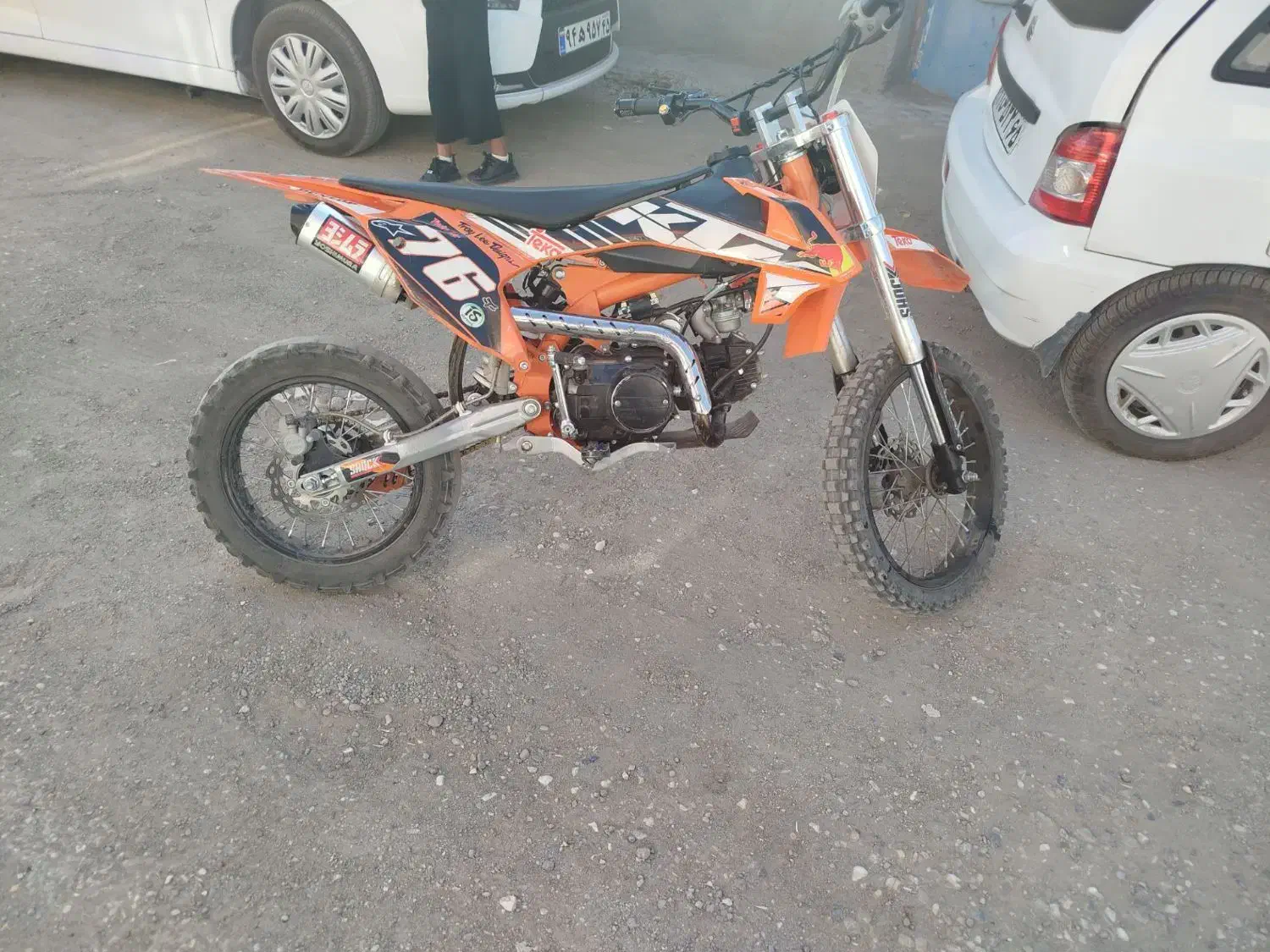 مینی کراس ۱۲۵|موتورسیکلت|بافت, |دیوار