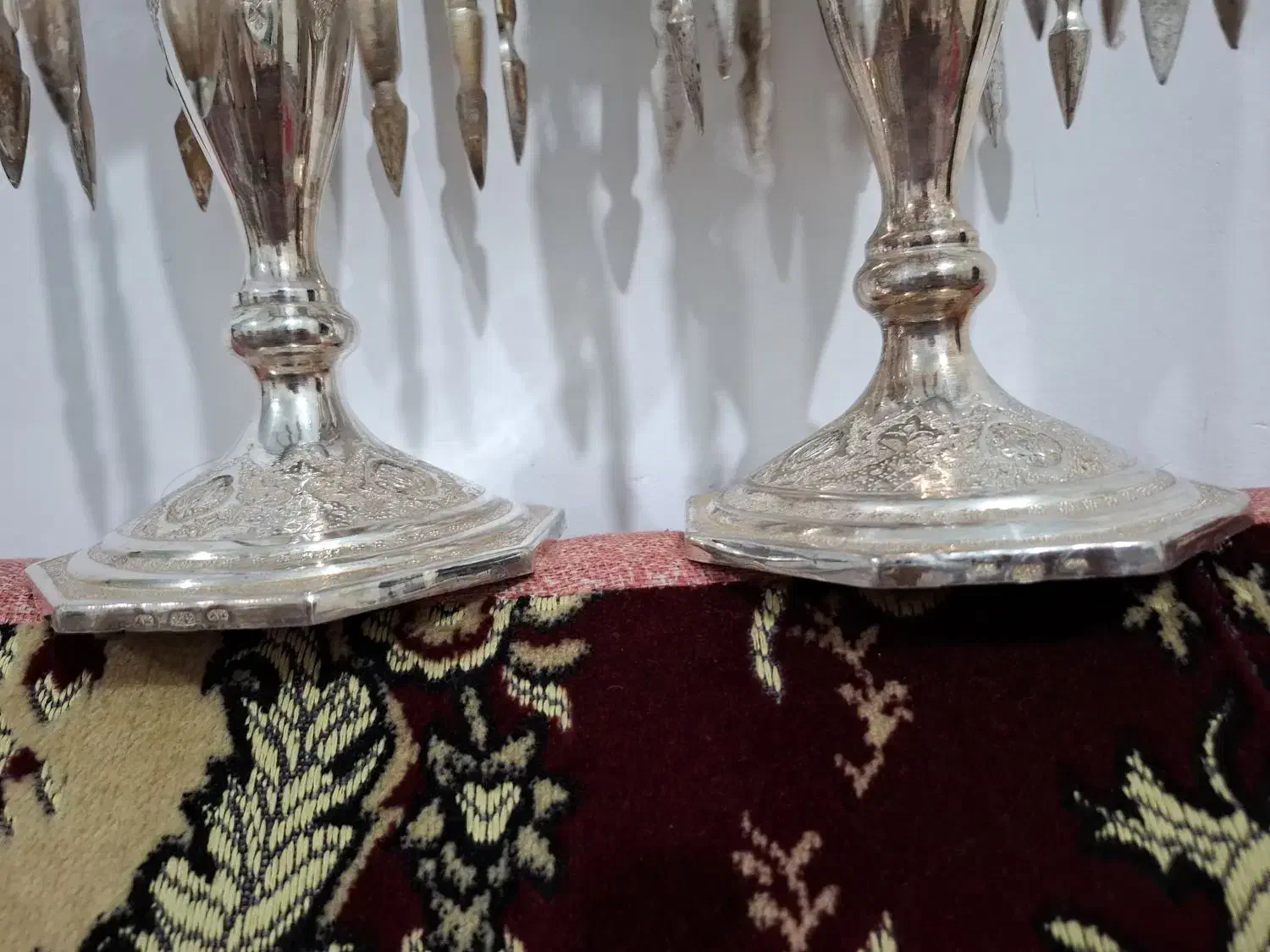 شمعدان نقره|کلکسیون اشیاء عتیقه|شراء, |دیوار