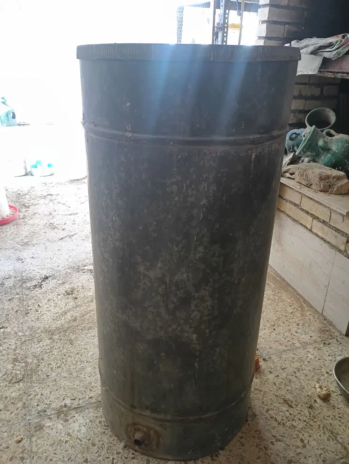 بشکه آب فلزی|مصالح و تجهیزات ساختمان|قم, حنیف نژاد|دیوار