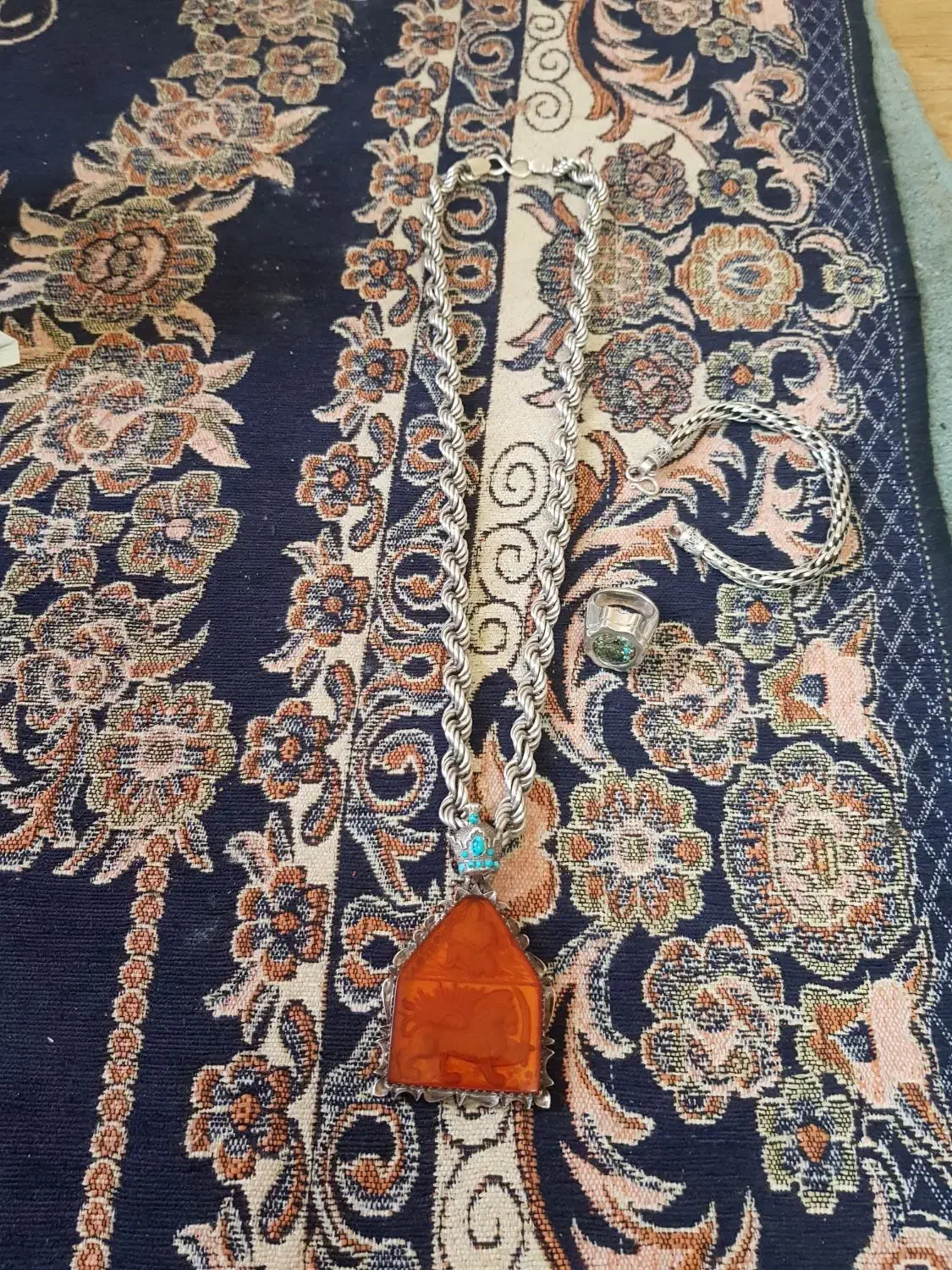 زنجیر نقره شمایل دسبند انگشتر|جواهرات|کرج, گلشهر|دیوار