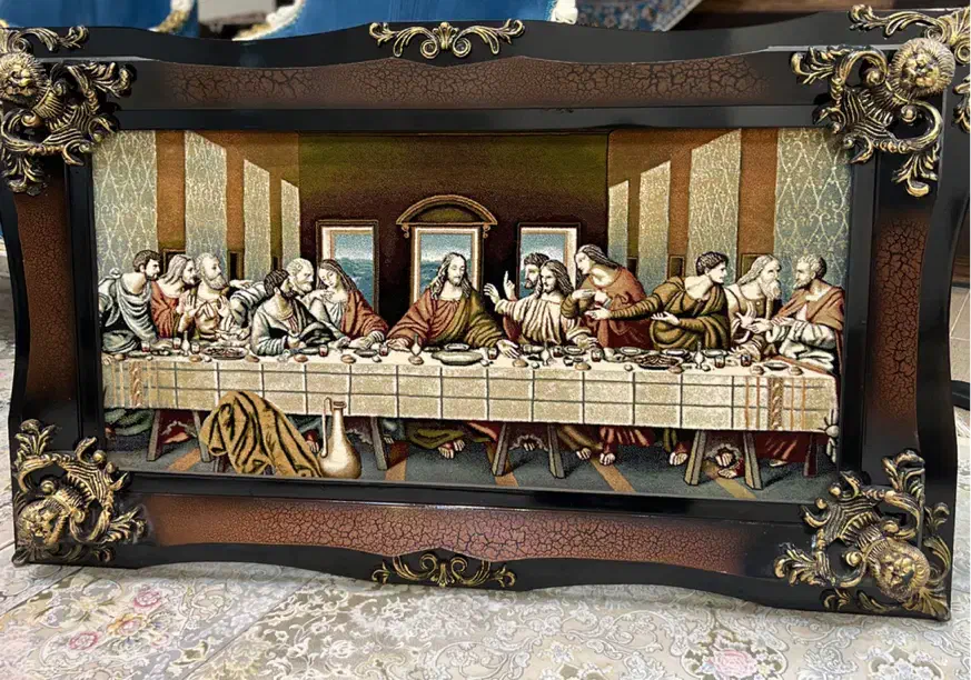 تابلو فرش شام آخر|تابلو فرش|اصفهان, خواجه عمید|دیوار