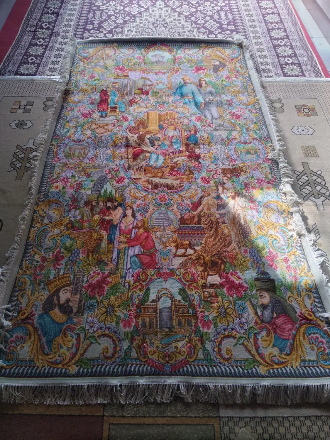 تابلوفرش سلاطین دستبافت|تابلو فرش|ارومیه, |دیوار