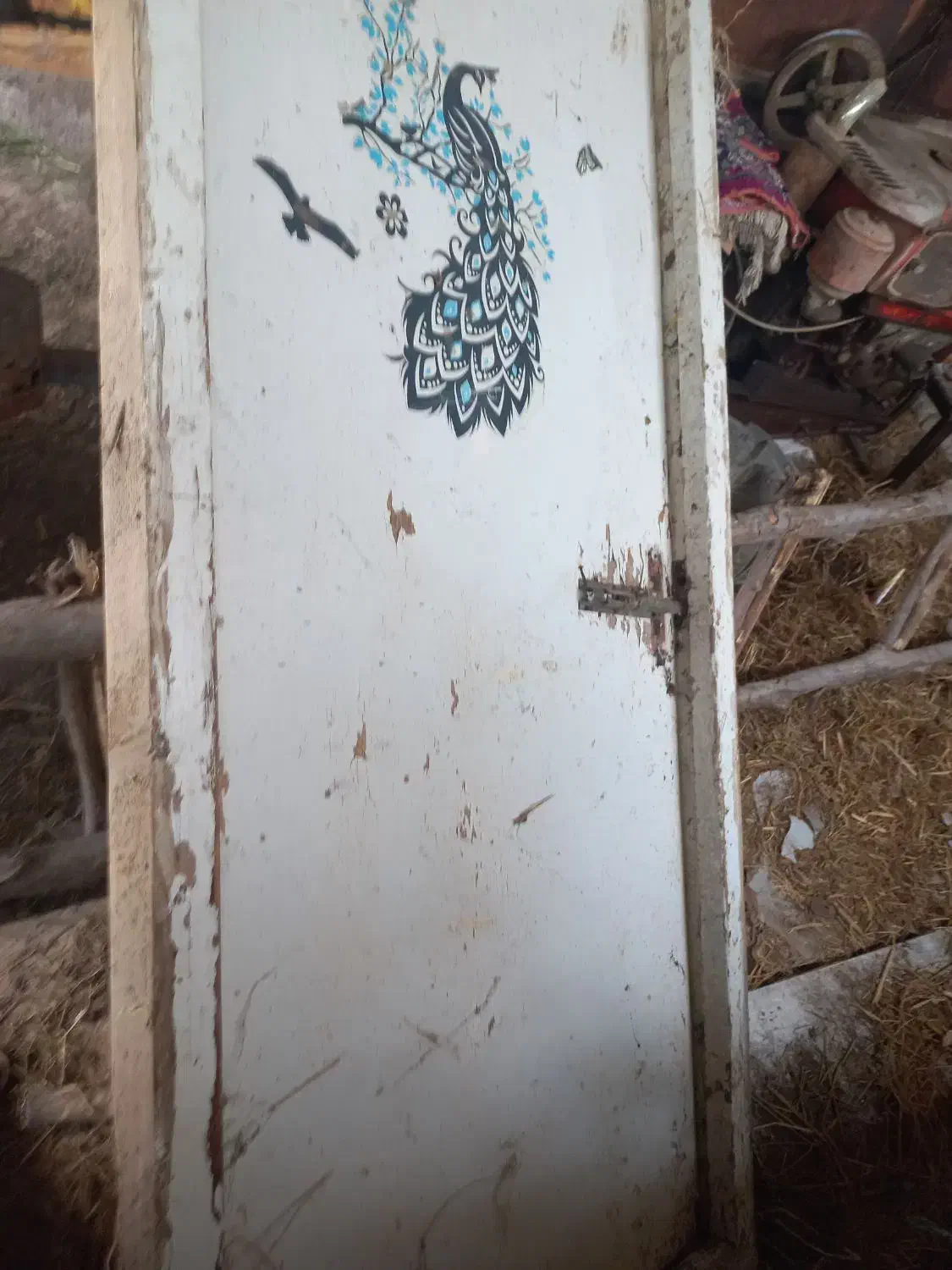 درچوبی قدیمی بدون چارچوب|مصالح و تجهیزات ساختمان|کوچصفهان, |دیوار