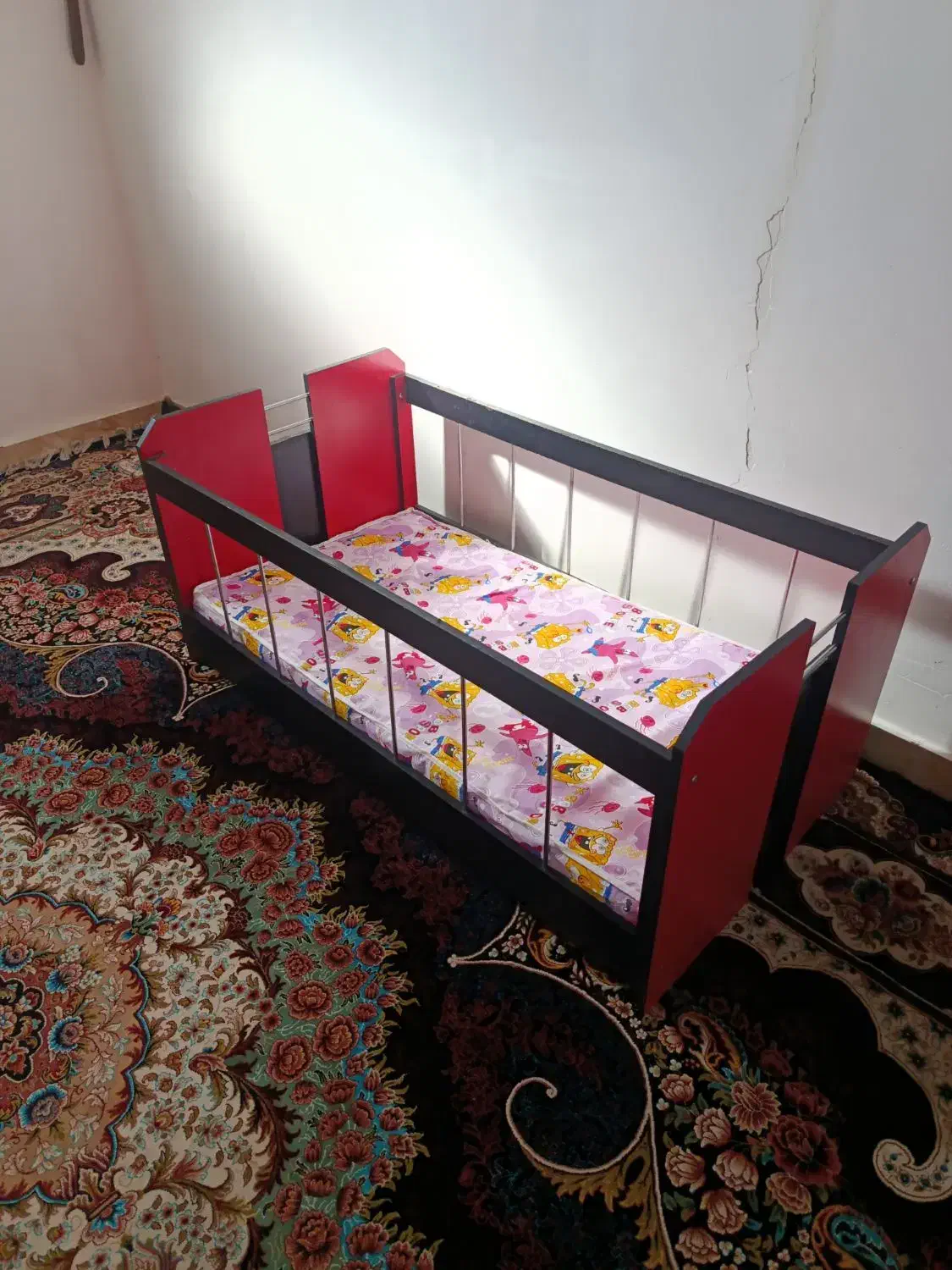 تخت کودک اسپرت|تشک تختخواب|اهواز, منبع اب|دیوار