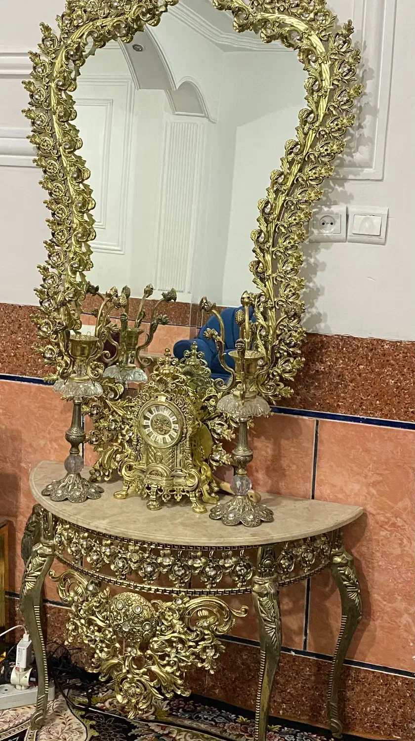 آیینه وشمعدان|صنایع دستی و سایر لوازم تزئینی|زاهدان, |دیوار