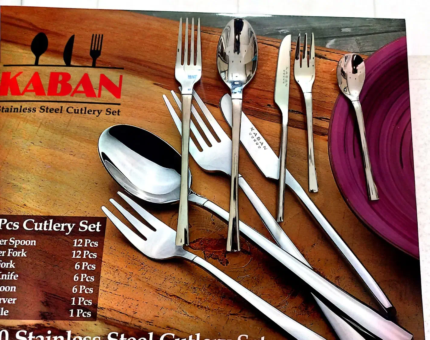 سرویس ۴۴ پارچه قاشق چنگال kaban|ظروف سرو و پذیرایی|شاهین‌شهر, شهرک ردانی پور|دیوار