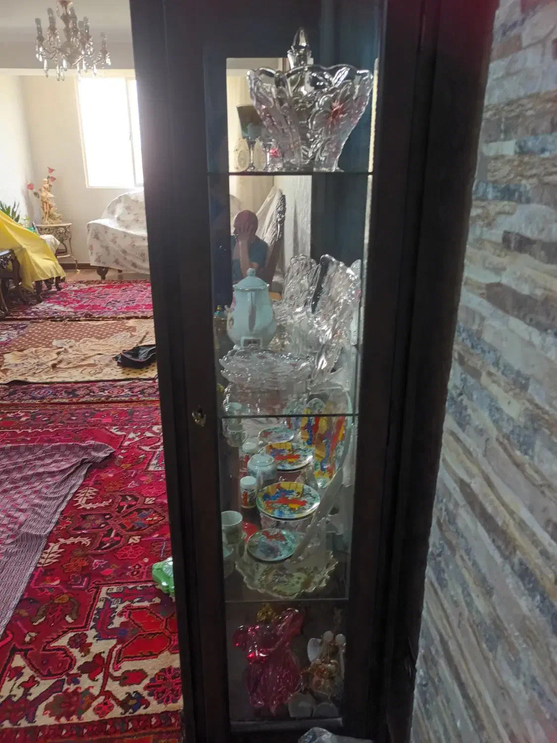 بوفه چوبی منب کاری شده|بوفه، ویترین، کنسول|تبریز, |دیوار