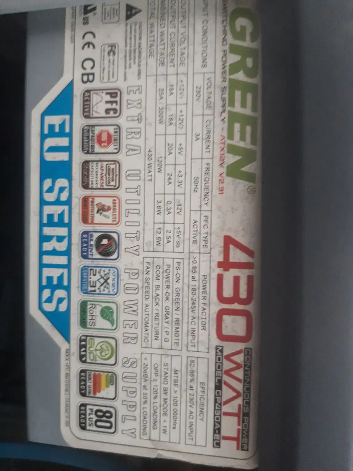 پاور ۴۳۰ وات گرین|قطعات و لوازم جانبی رایانه|نجف‌آباد, شریعتی غربی|دیوار