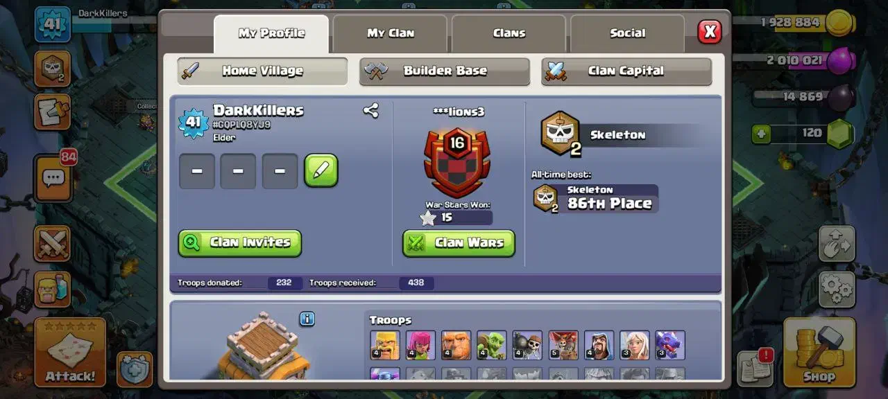 اکانت کلش آف کلنز|کنسول، بازی ویدئویی و آنلاین|شیروان (خراسان), |دیوار