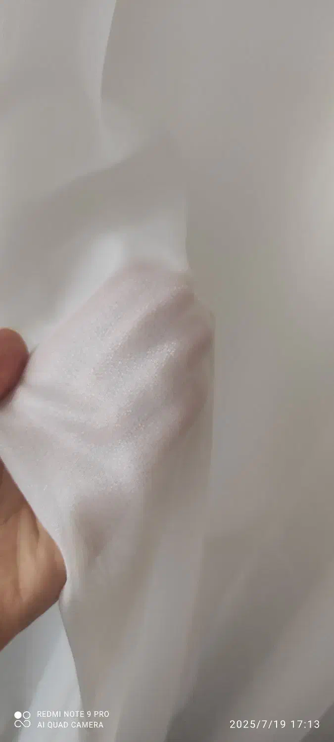 پرده حریر شایندار کاملا نو با آستری و چوب پرده|پرده، رانر، رومیزی|نسیم‌شهر, |دیوار