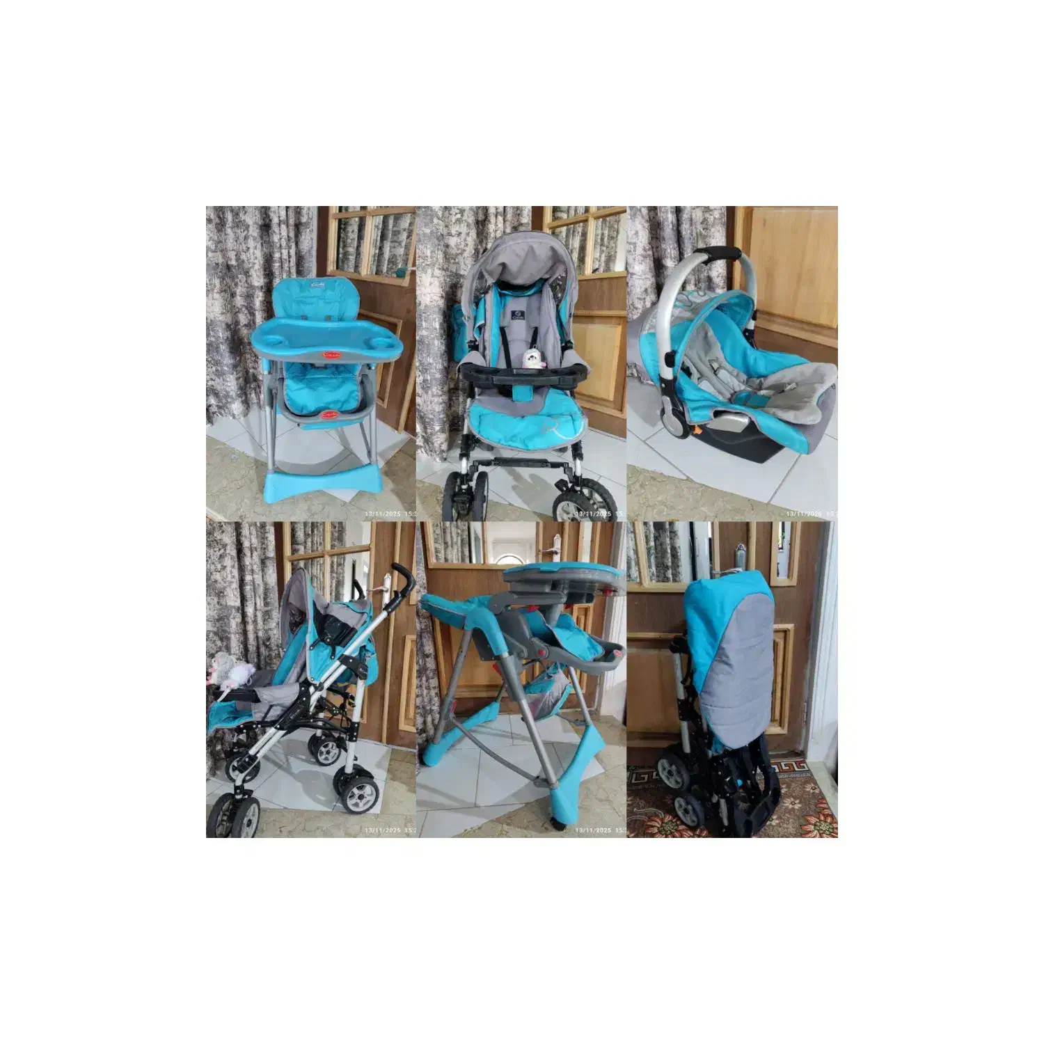 سرویس صندلی غذا و کالسکه و نی نی لای لای اصل کره|کالسکه و لوازم جانبی|ارومیه, |دیوار