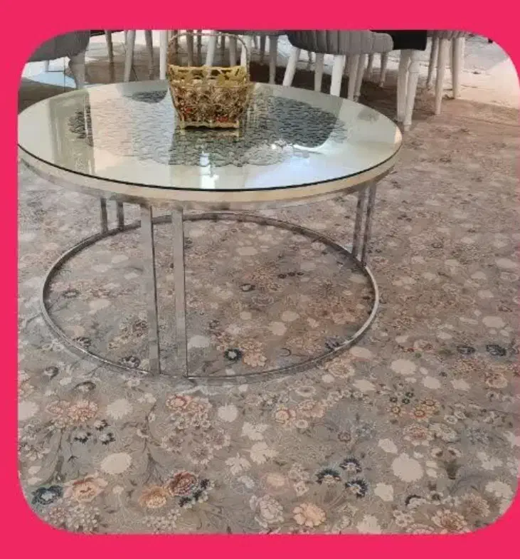 میز گرد جلو مبل استیل|مبلمان خانگی و میز عسلی|رباط‌کریم, رباط‌کریم|دیوار
