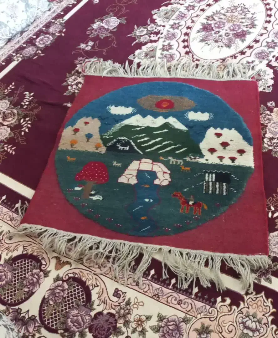 دایره|فرش|کازرون, |دیوار