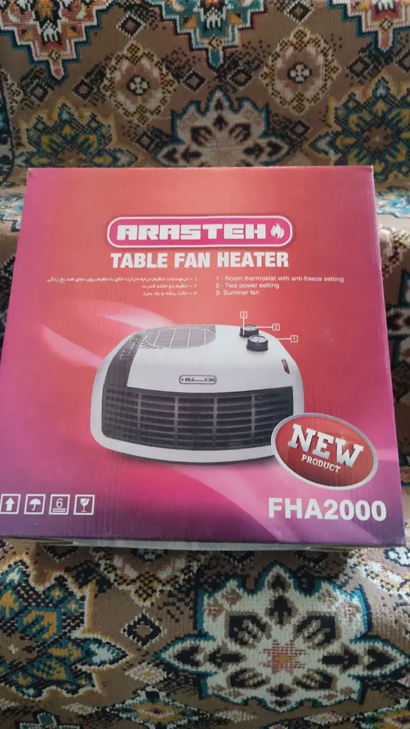 بخاری رومیزی فن دار آراسته نو|بخاری، هیتر، شومینه|نجف‌آباد, صالح آباد|دیوار