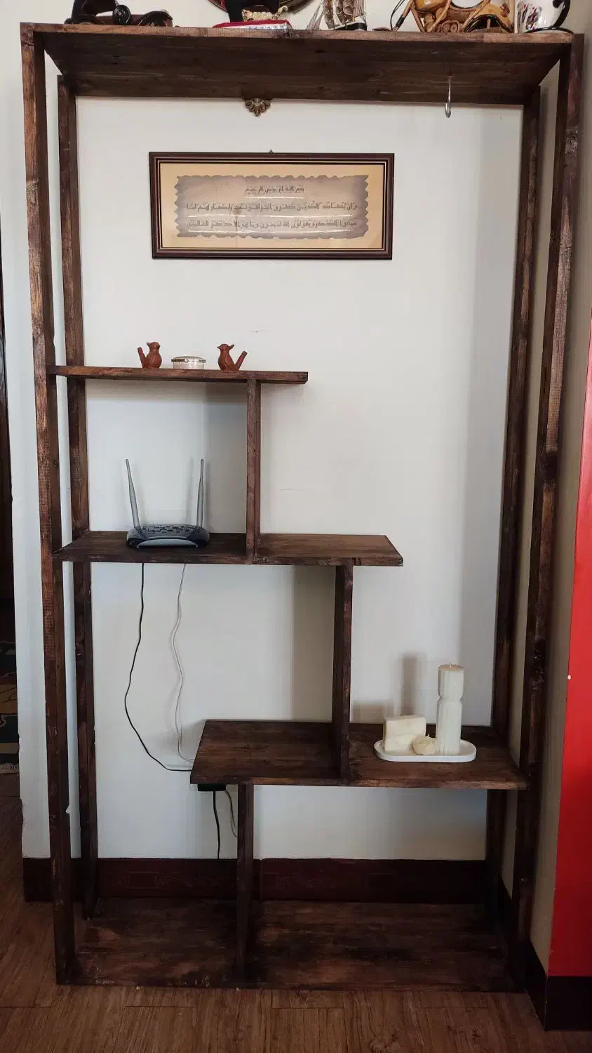 دکور چوبی|کتابخانه، شلف، قفسههای دیواری|برازجان, |دیوار