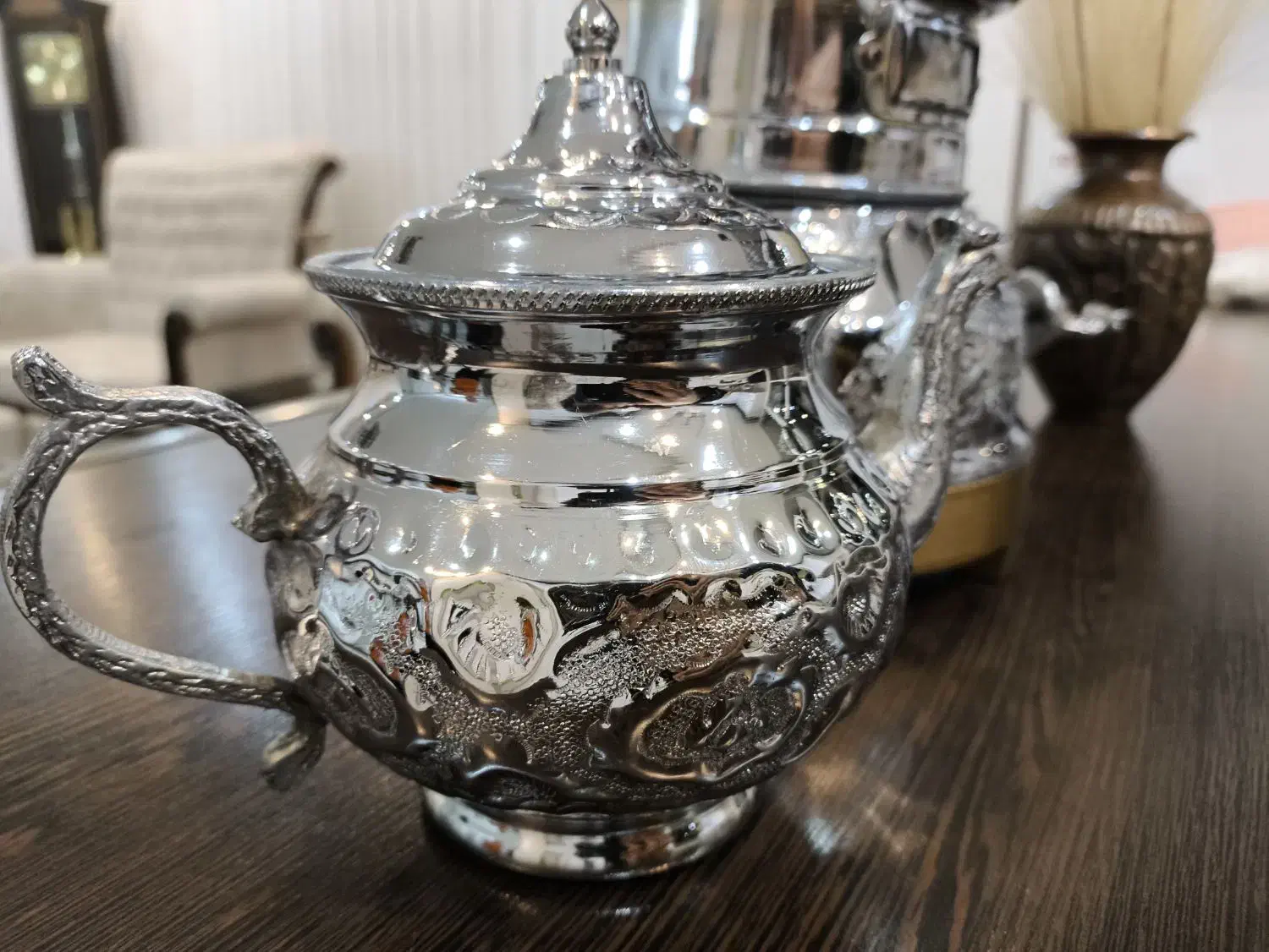 سماور با قوری ورقه ضخیم|سماور، چایساز، قهوهساز|اصفهان, مولوی|دیوار