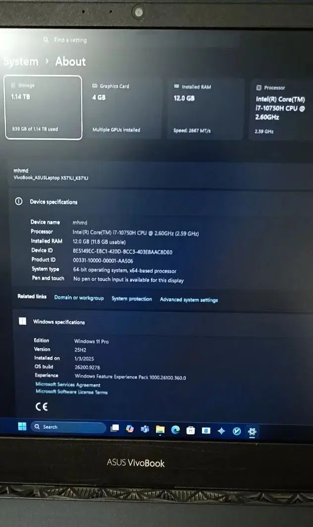 لپ تاپ asus vivobook 15|رایانه همراه|تهران, علی‌آباد|دیوار