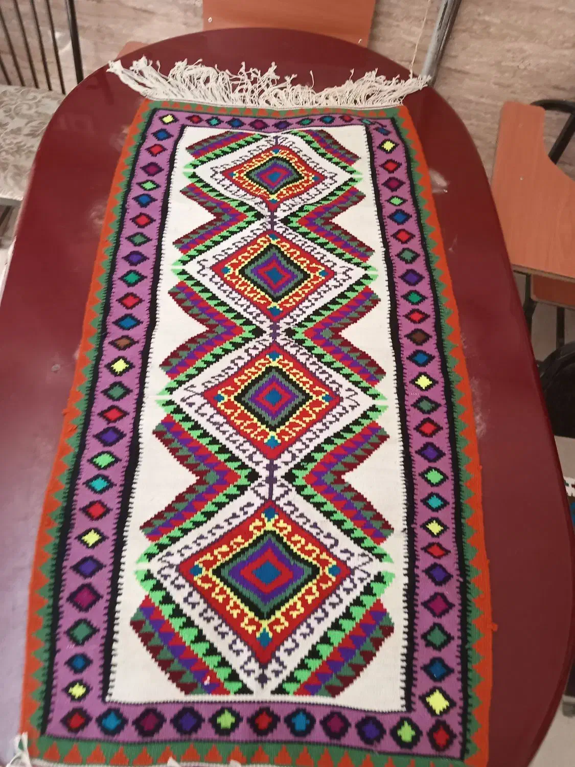 گلیم دستبافت سنتی نوی نو|گلیم، جاجیم، گبه|قائم‌شهر, |دیوار