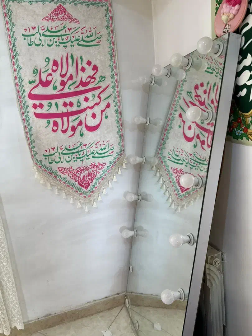 آینه قدی چراغ دار|آینه|گرمدره, |دیوار