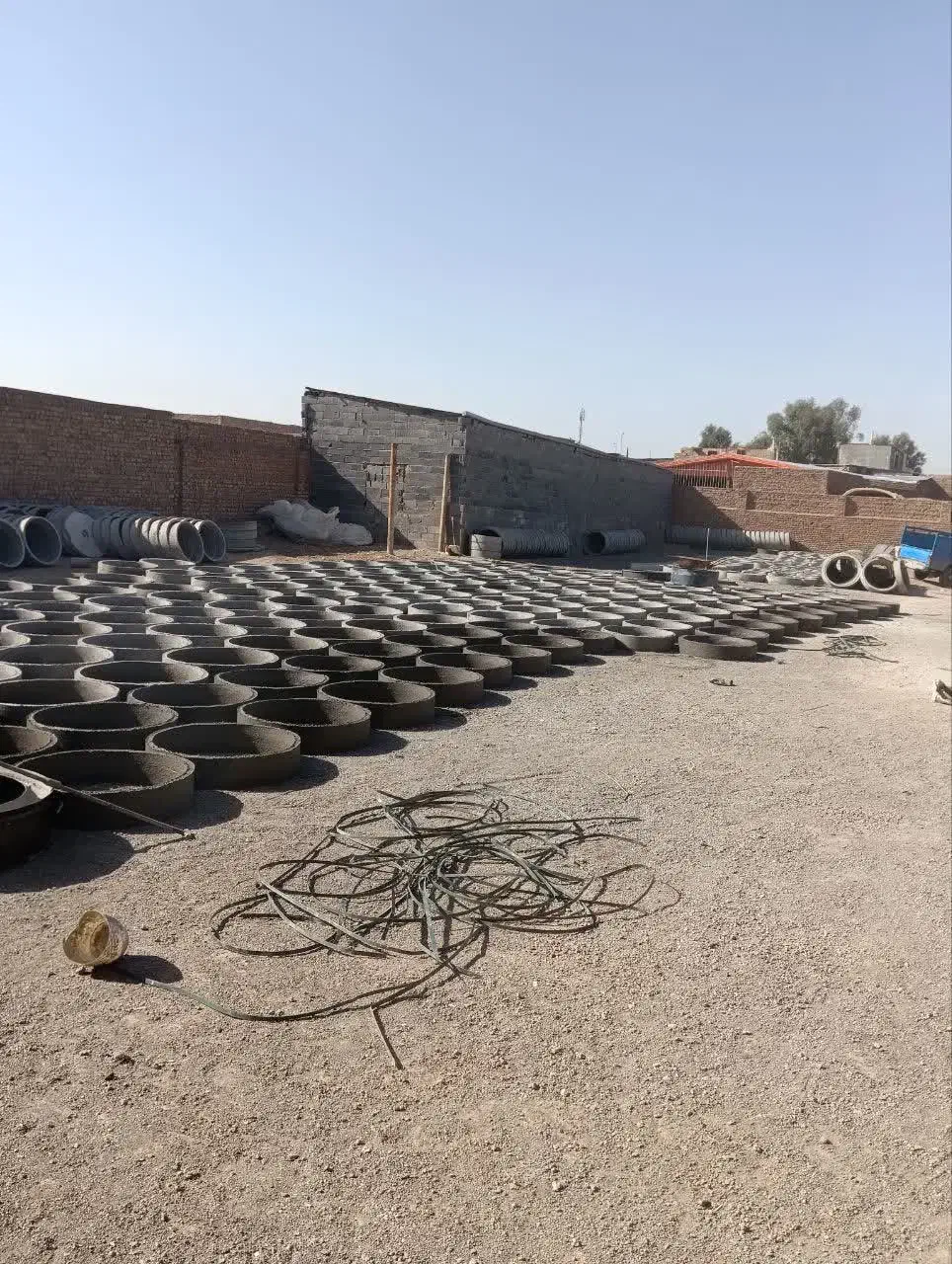 کبل.کول حلقه سیمانی چاه آب فاضلاب مقنی چاه کن|مصالح و تجهیزات ساختمان|قم, نوقطار|دیوار