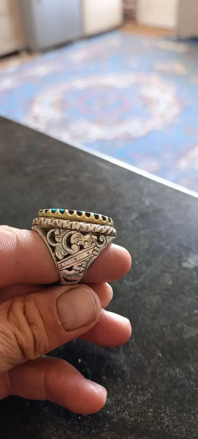 انگشتر فیروزه|جواهرات|نورآباد, |دیوار