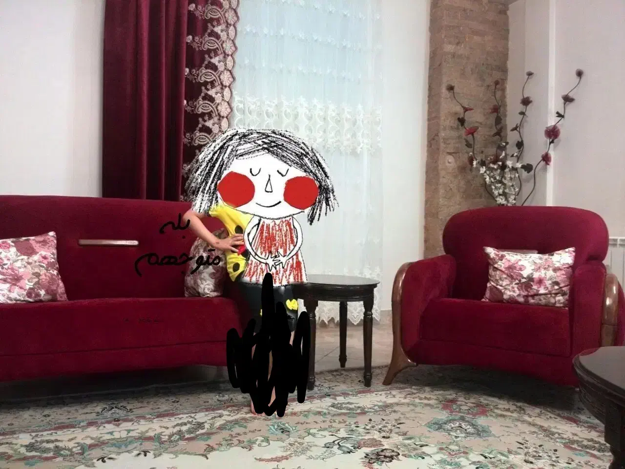 والن مخمل اصل ترک،بسیار نو،قابلیت تغییر ۳حالت|پرده، رانر، رومیزی|لنگرود, |دیوار