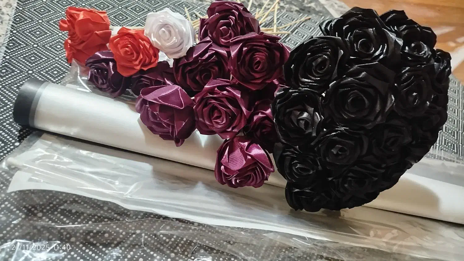 گل روبانی مناسب کادو برای روز مادر و روز زن|گل مصنوعی|شاهینشهر, دهخدا|دیوار