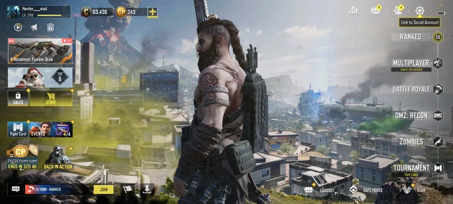 اکانت کالاف سیپی دار و نیمه گاد و بتل پس دار|کنسول، بازی ویدئویی و آنلاین|کنگاور, |دیوار