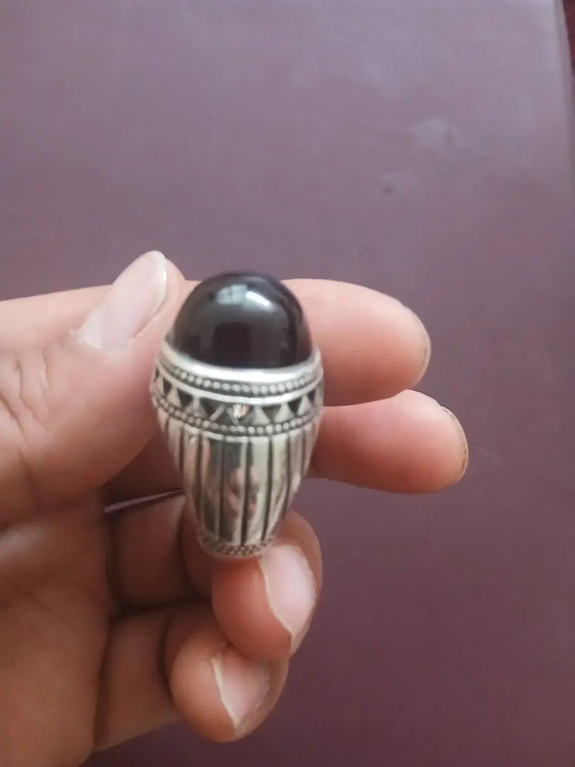 انگشتر نقره‌رسول‌سنگ‌یمنی|جواهرات|پاکدشت, خاتون آباد|دیوار