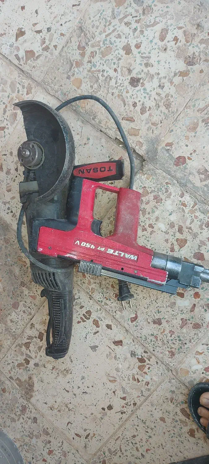 تفنگی میخ کوب سنگ فرز توسن|ماشینآلات صنعتی|دلیجان, |دیوار