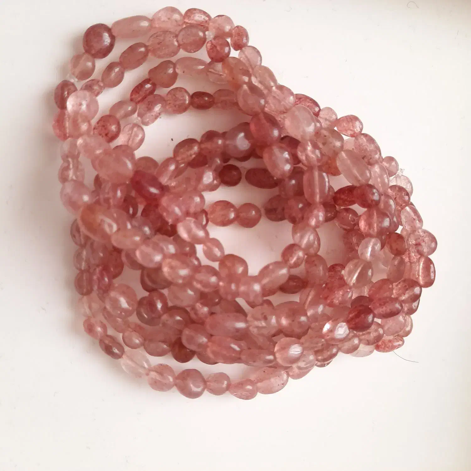 10 عدد دستبند کوارتز توت فرنگی طبیعی|جواهرات|تهران, فردوسی|دیوار