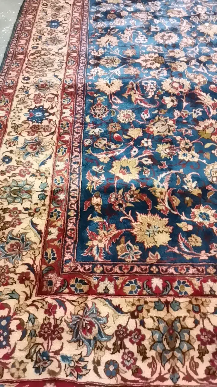 فرش دستباف تبریز قدیمی 12 متری طرح گل اناری|فرش|مشکین‌دشت, |دیوار