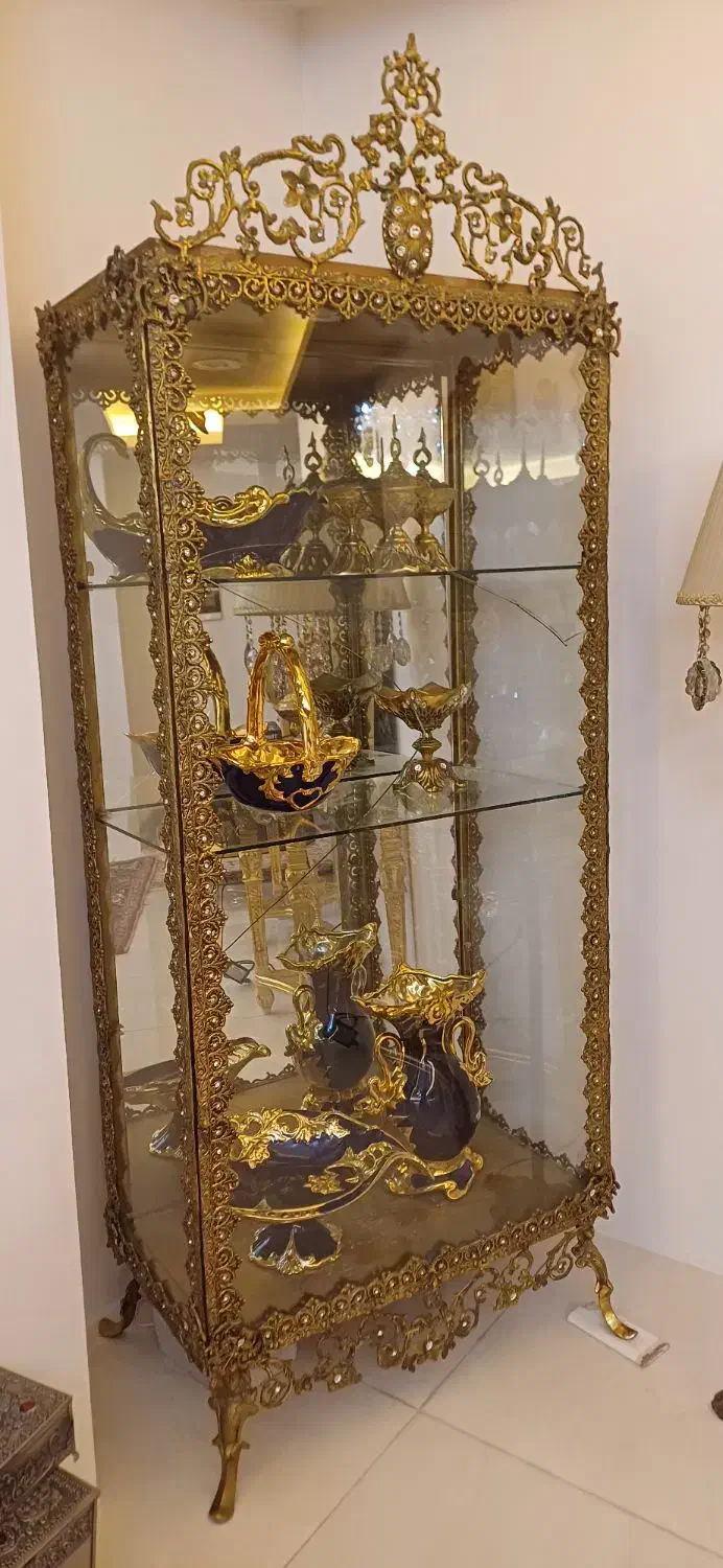 بوفه برنزی لاچکری|بوفه، ویترین، کنسول|تبریز, |دیوار