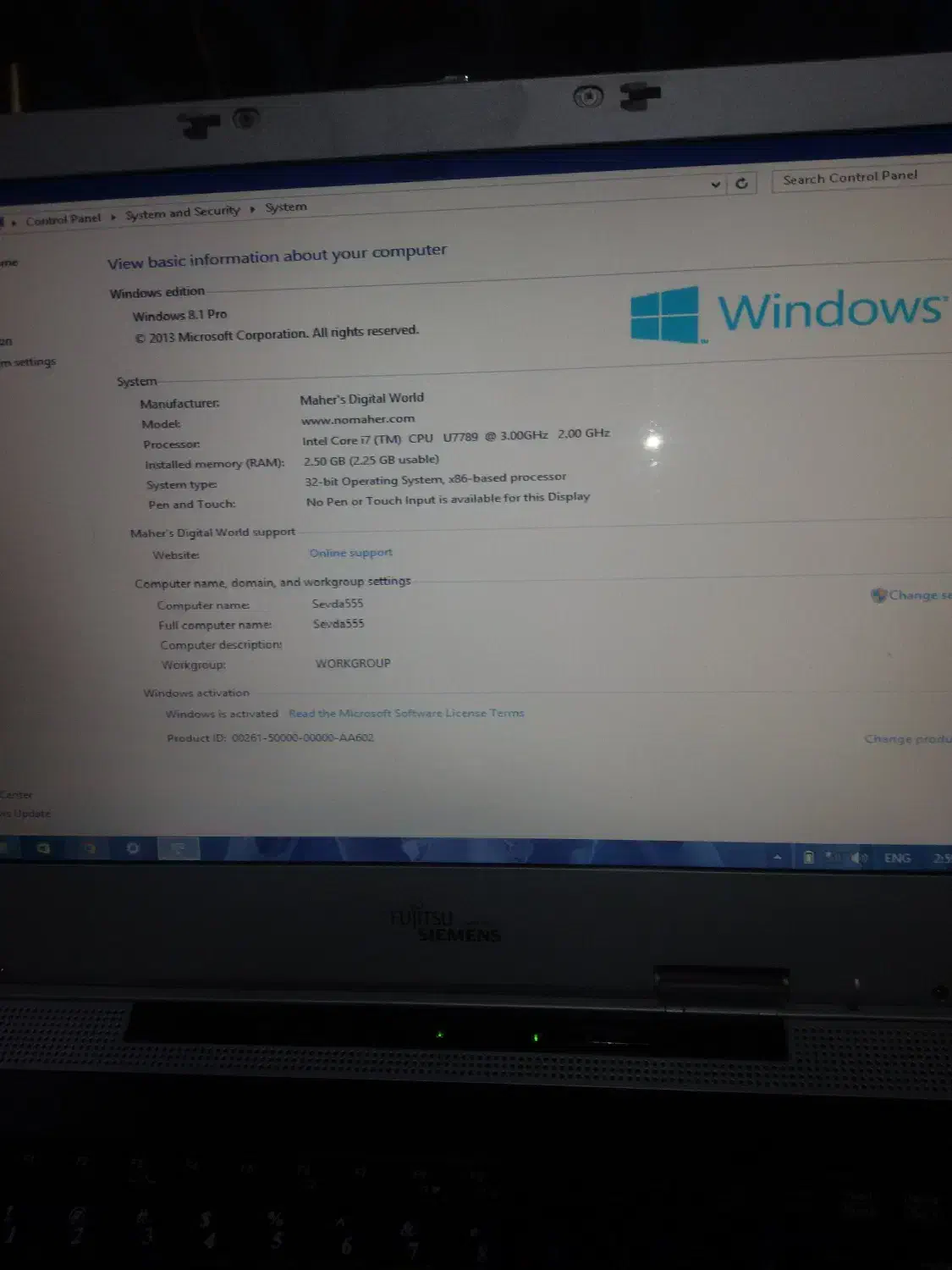 لپتاپ نوت بوک Amilo pro. 17 ساخت ژاپن|رایانه همراه|میاندوآب, |دیوار